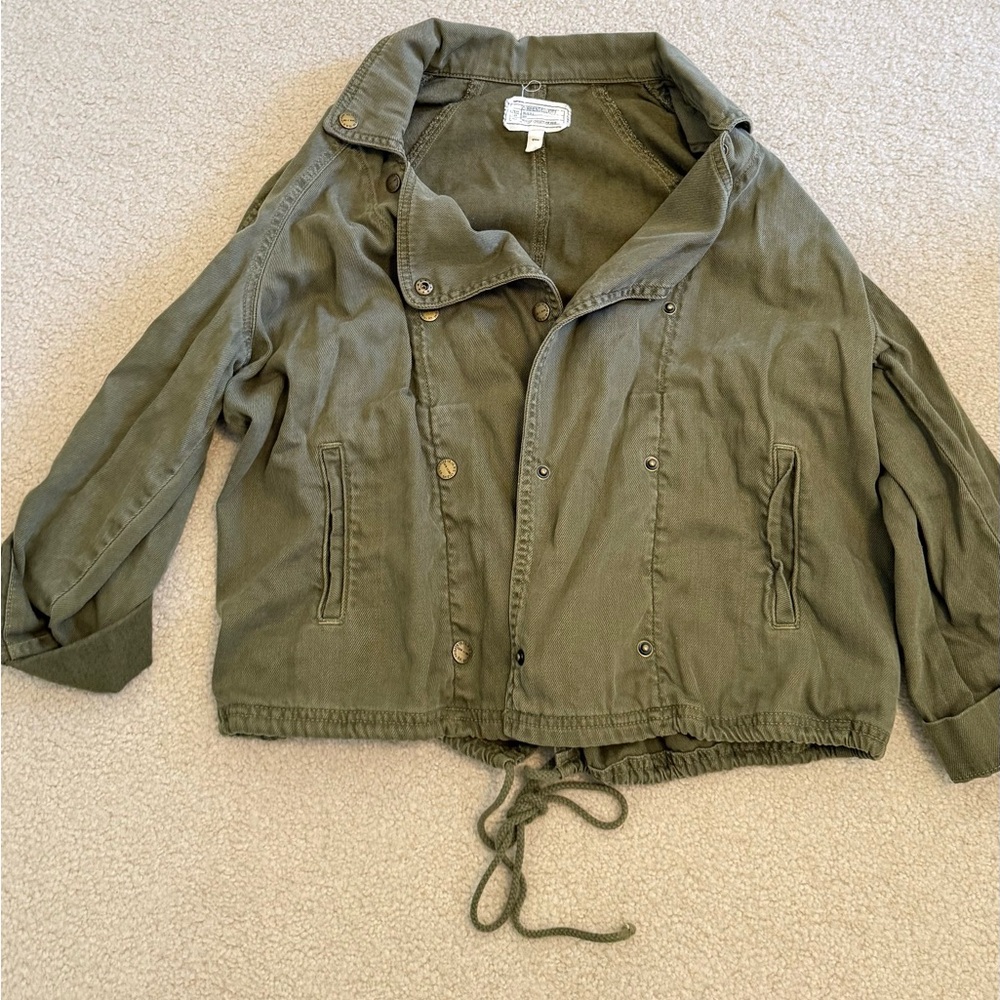 Current/Elliott Khaki Utility Jacket